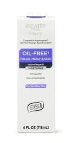 Equate Oil-Free Facial Moisturizer for Sensitive Skin, 4 Fl oz