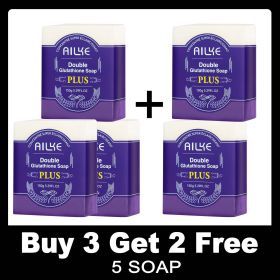 AILKE Lightening Soap Bar, With Organic Glutathione & Lavender, For Face, Body, Reduce Spots, Clean Skin,Support Customized LOGO