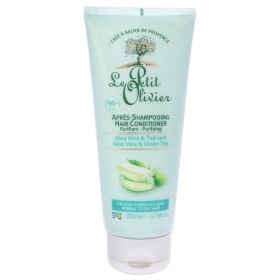 Hair Conditioner Purifying - Aloe Vera and Green Tea by Le Petit Olivier for Women - 6.76 oz Conditioner