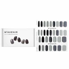 MAVENIR - Nail Sticker (Assorted Colour) - # Orora With Black Nail MHC-040 / 021175 32pcs