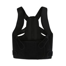 3 Size Options Posture Corrector For Women Men Adjustable Back Brace Posture Trainer Improve Hunchback Slouching Kyphosis Correction Invisible Un (Option: Black-L)